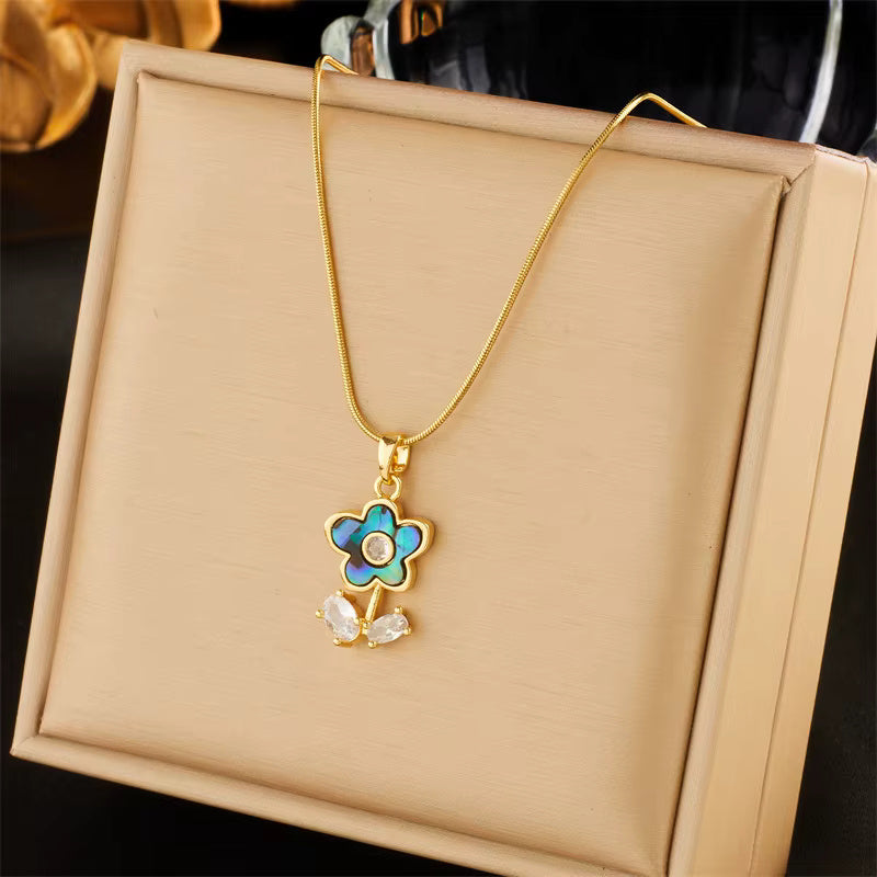 Heart and Butterfly Necklace