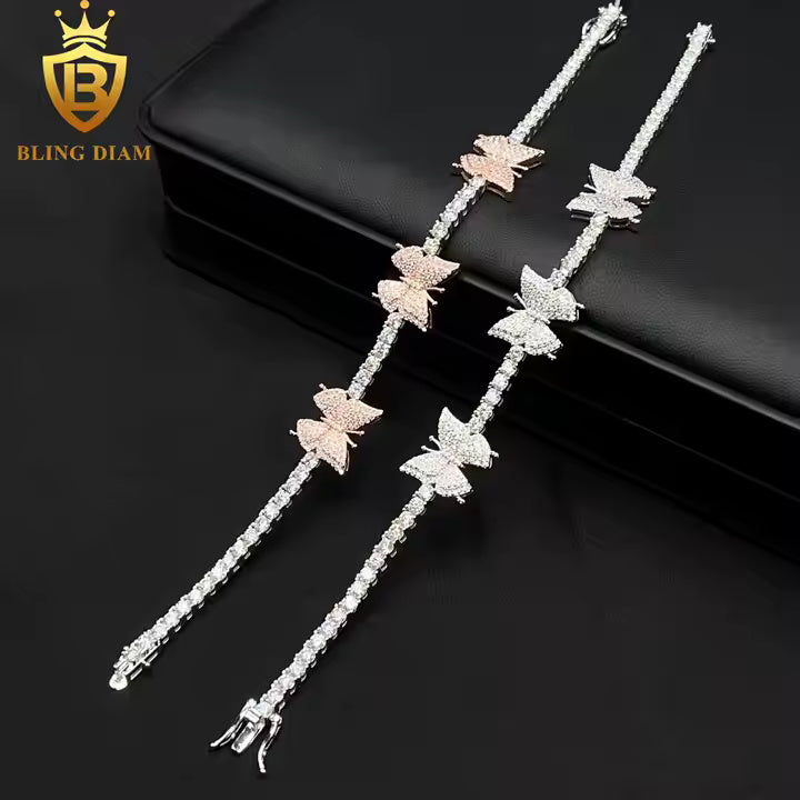 Butterfly Moissanite Bracelet
