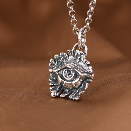 Silver Eyes Necklace