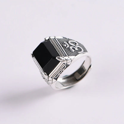 Retro Agate Ring