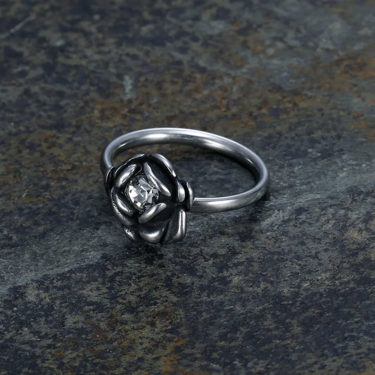 Silver Rose Ring