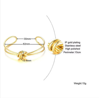 Knot Cuff Bangles Bracelet