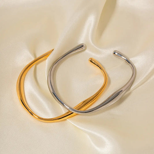 Smooth Open Bangle Bracelet