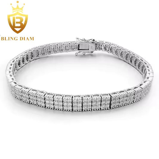 Triple Moissanite Bracelet