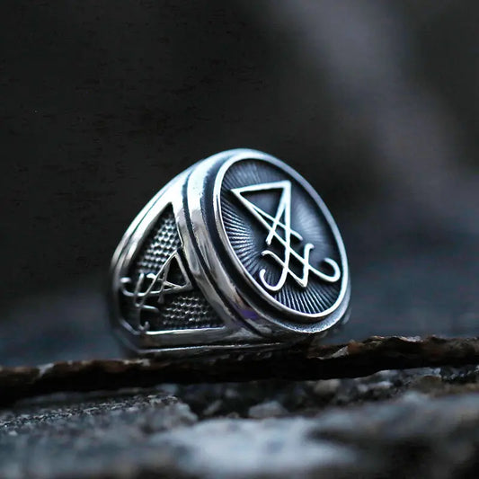 Satan Symbol Ring