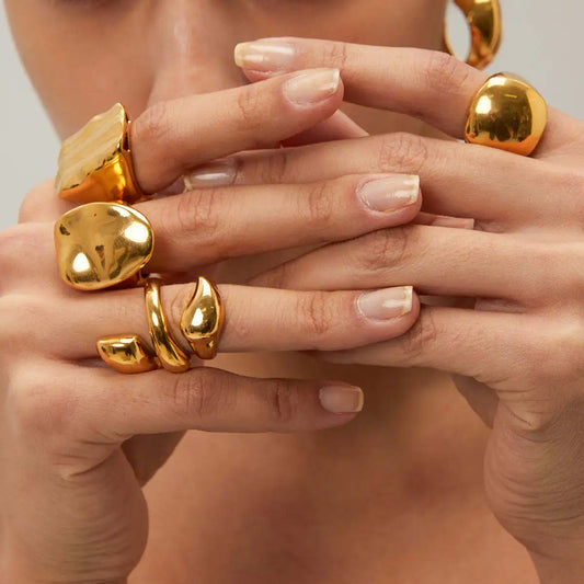 Gold Droplet Ring