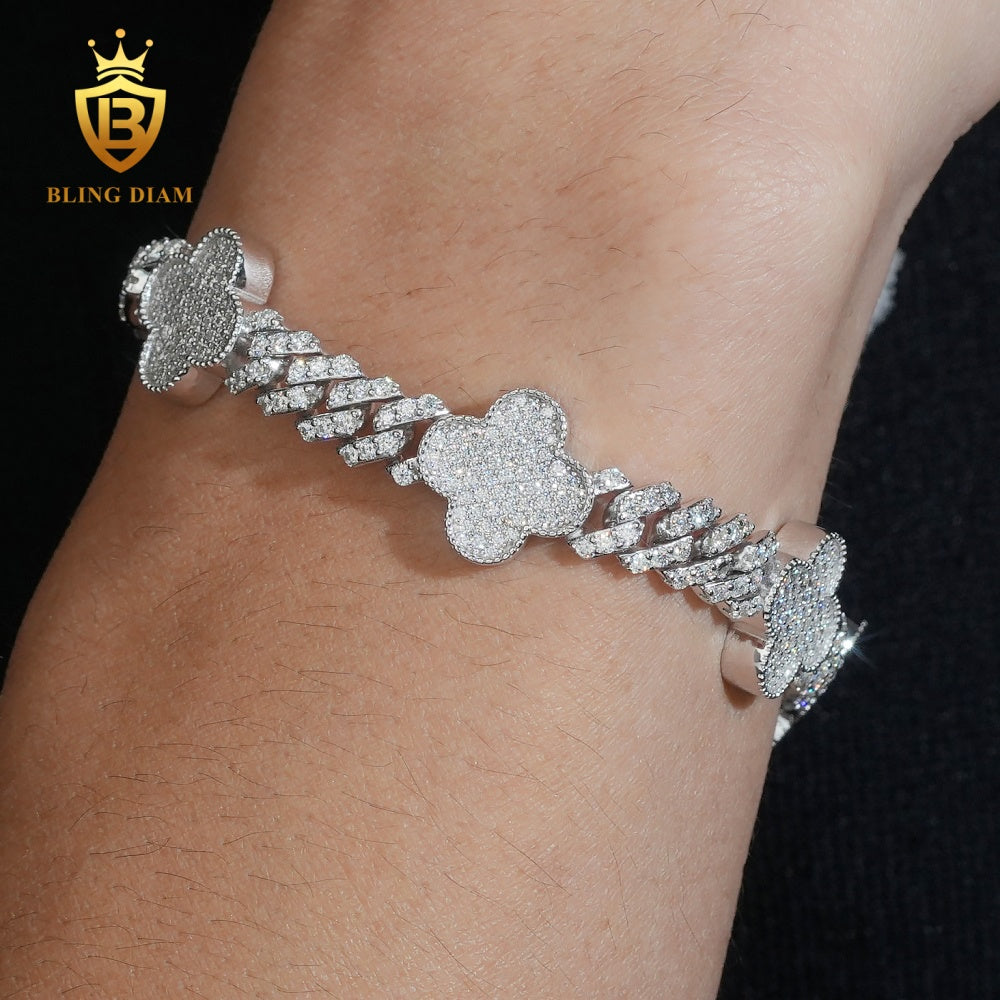 Iced Out Clover Bracelet
