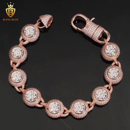 Iced Out Moissanite Bracelet