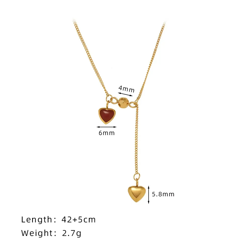 Double Heart Necklace