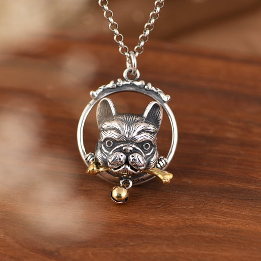 Dog Fighting Bone Necklace