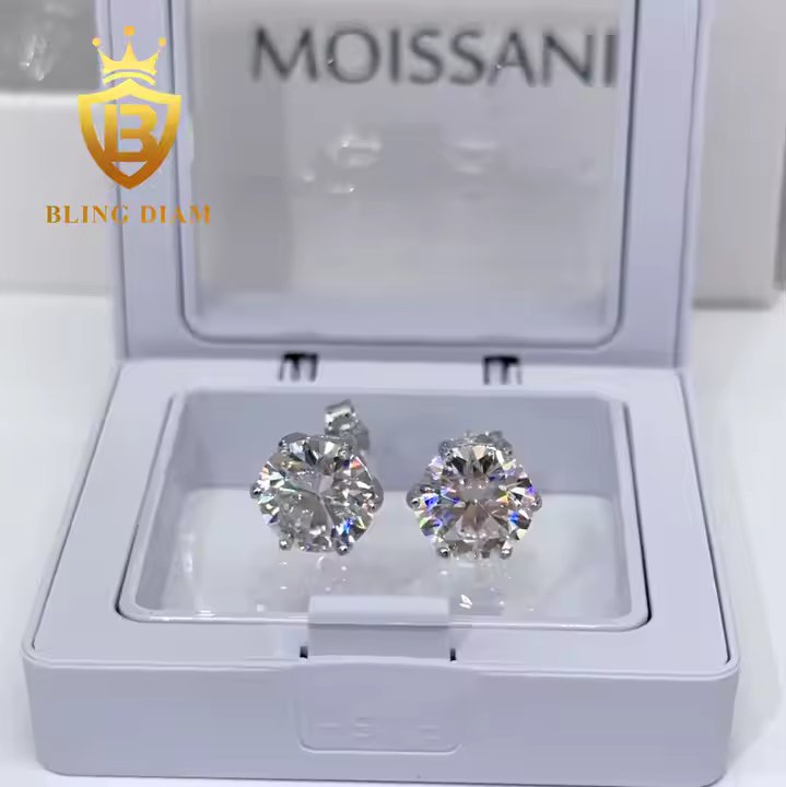 Moissanite Stud Earrings