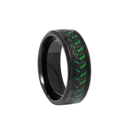 Green Gold Black Ring