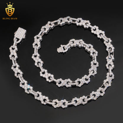 Moissanite Link Chain Bracelet