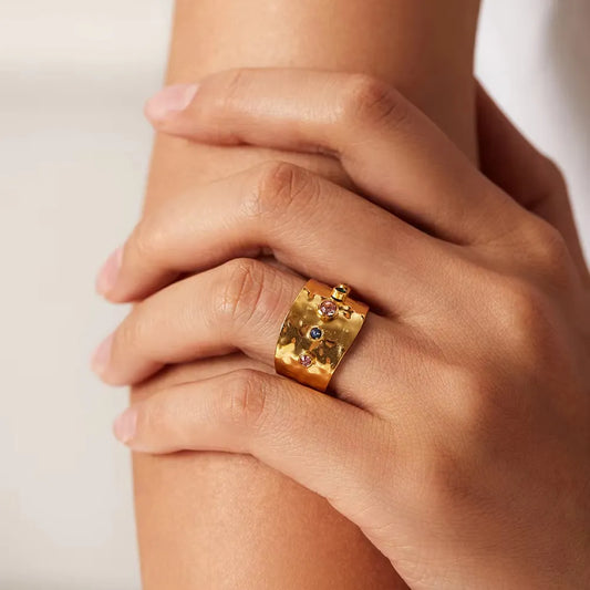 Hammered Finger Rings