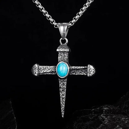 Gothic Dagger Cross Pendant