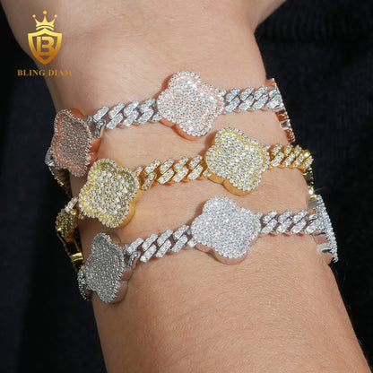 Iced Out Clover Bracelet