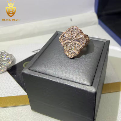 Baguette-cut cross ring
