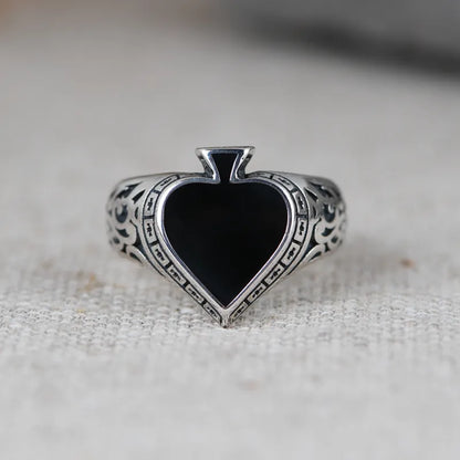 Retro Spade Ring