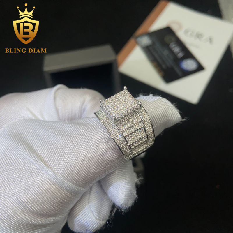 Iced-out men’s ring