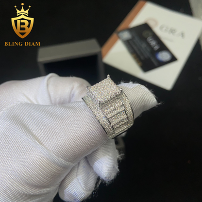 Iced-out men’s ring