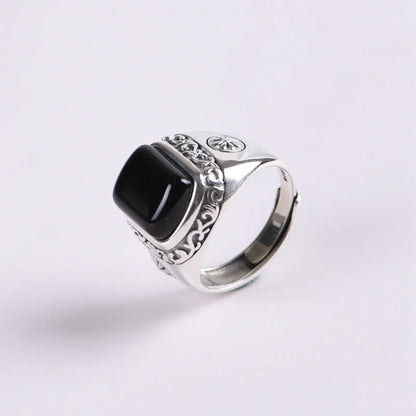 Retro Agate Ring