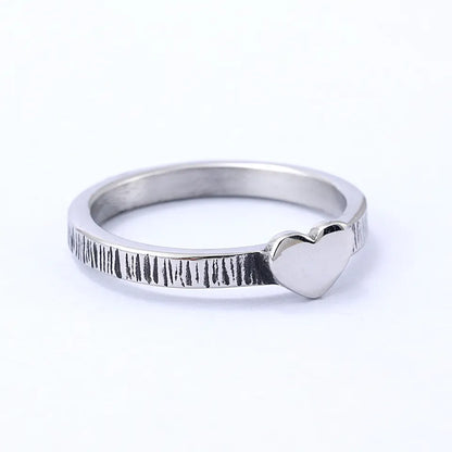 heart shape couple rings