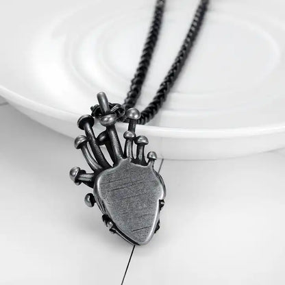 Petite Anatomical Heart Necklace