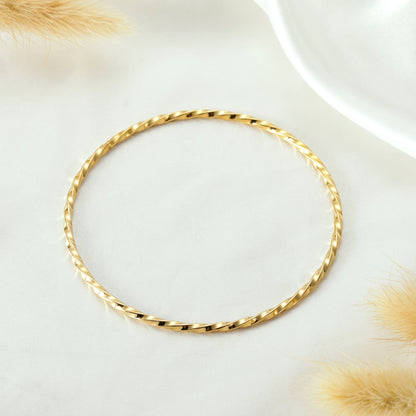 Thin Twisted Bracelet