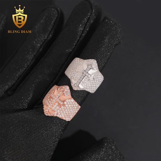 Iced Out Cross Ring