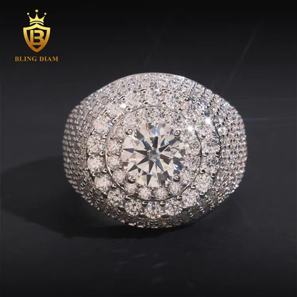 Iced Out Resin Flower Ring