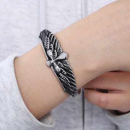 Cross Wings Adjustable Bracelet