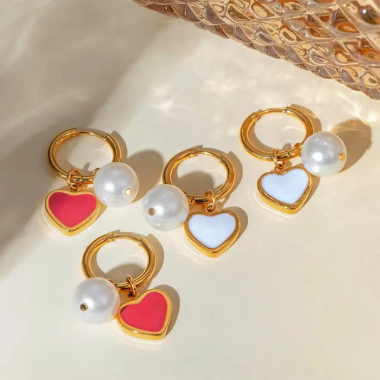 Bead Pearl Earrings