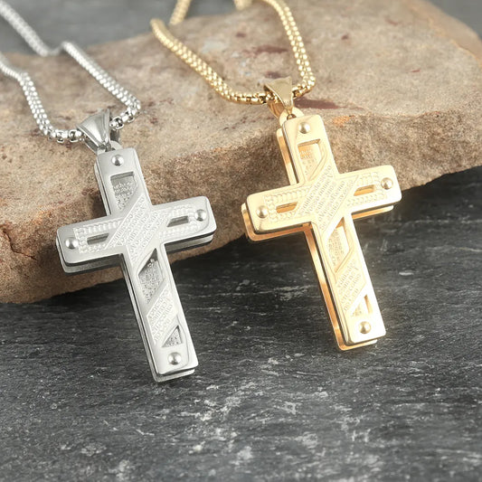 Scripture Cross Pendant