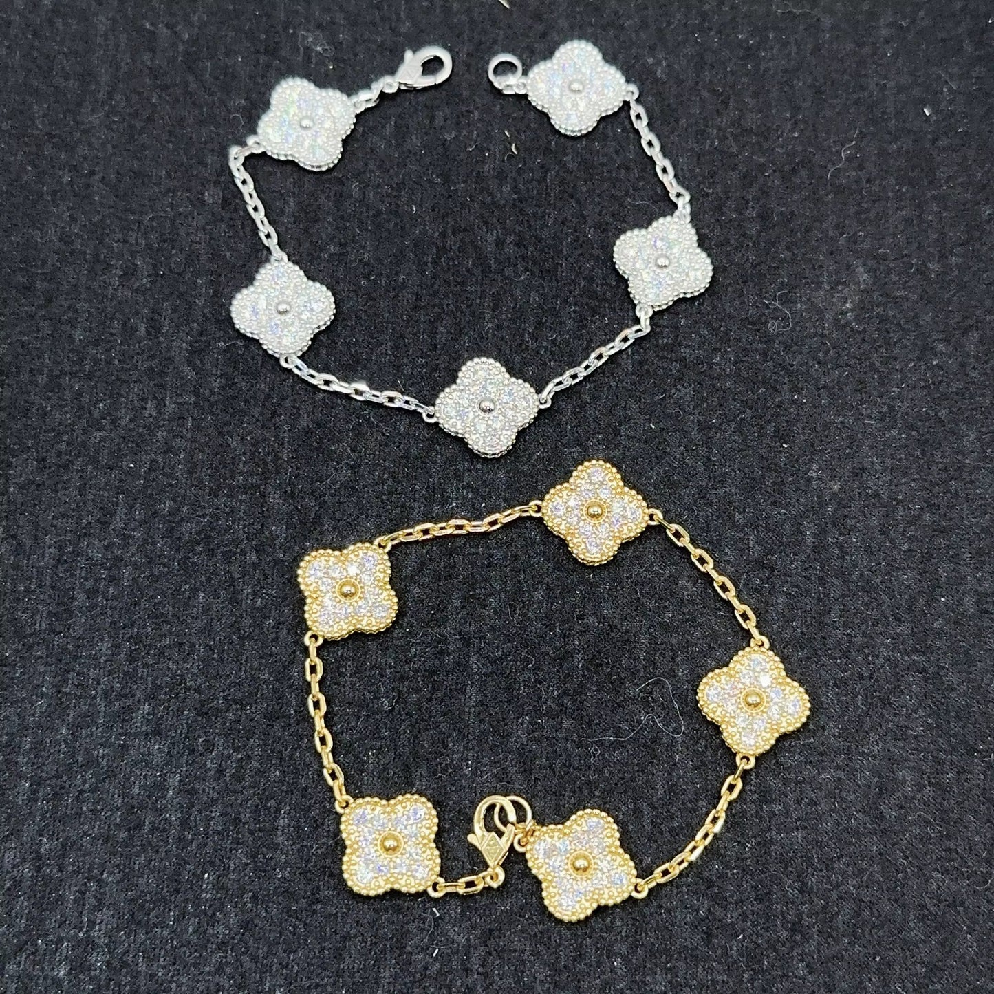 Clover Moissanite Bracelet