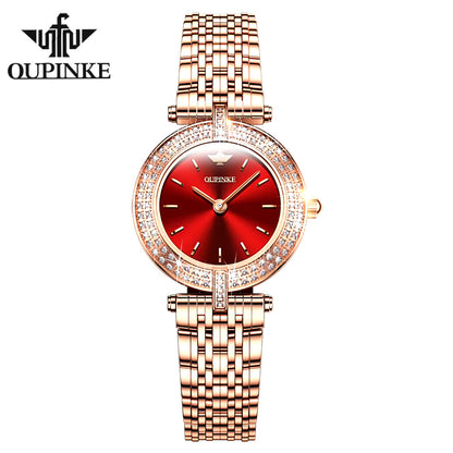 Green and Rose Gold Diamond Watch