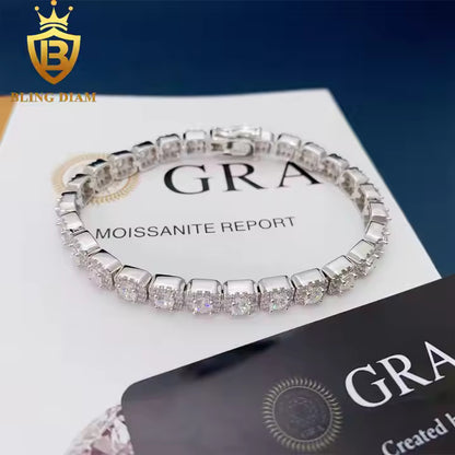 Tennis Bracelet | 6mm VVS Moissanite | 925 Sterling Silver