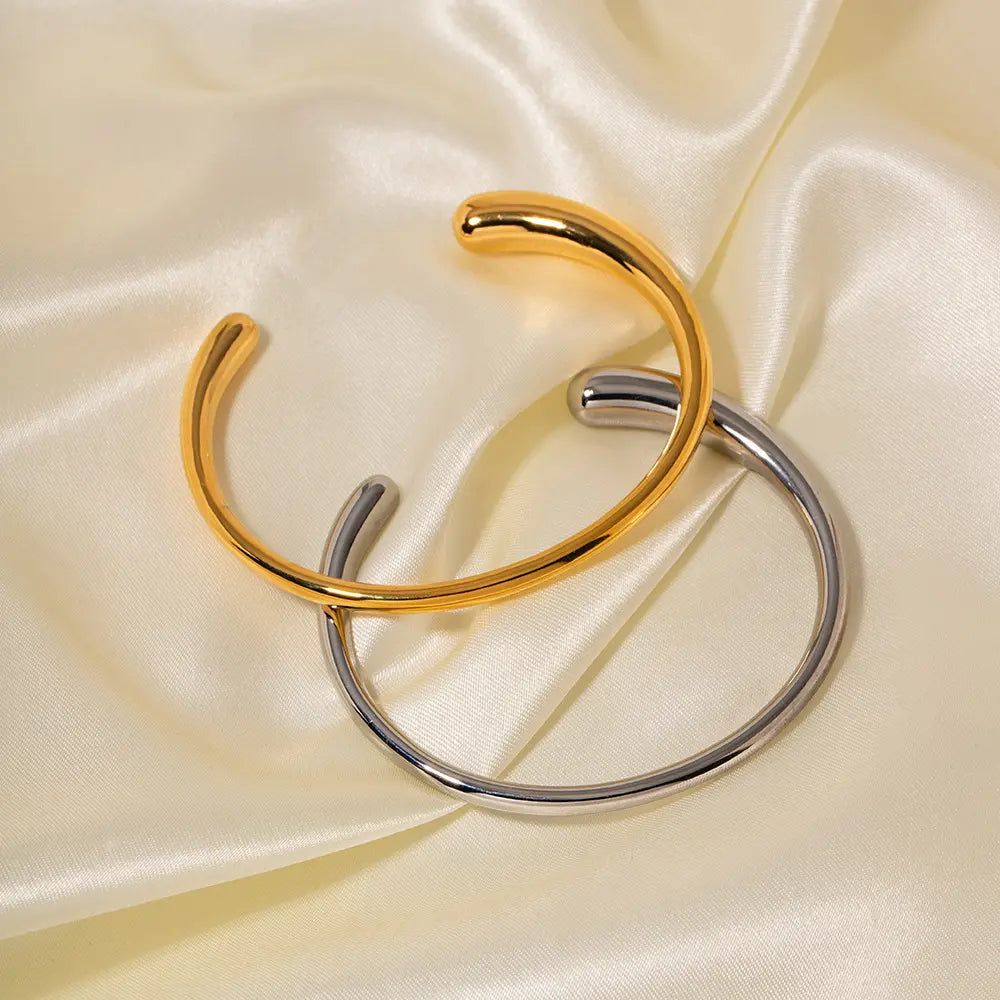 Smooth Open Bangle Bracelet