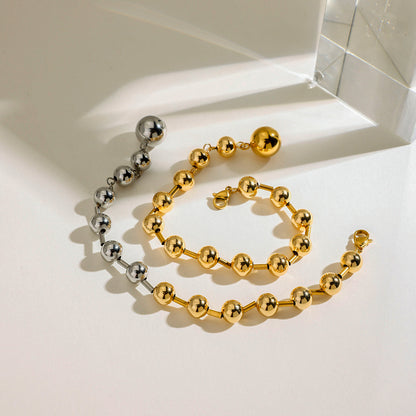Two-tone Round Bead Bracelet