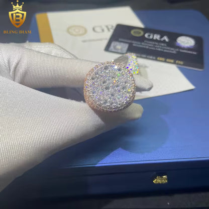 Round brilliant moissanite ring