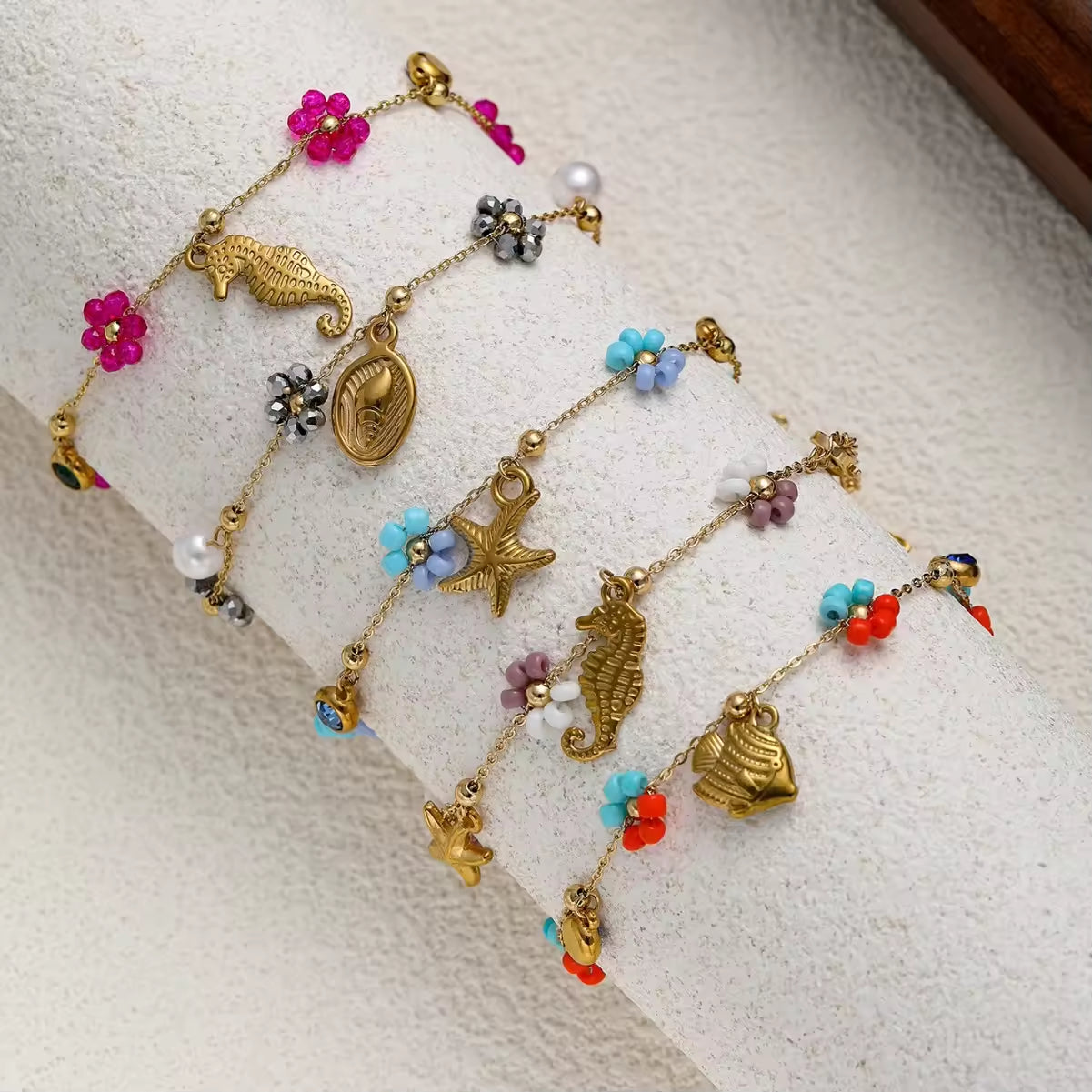 Marine Life Shape Pendant Bracelet