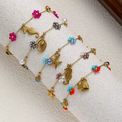 Marine Life Shape Pendant Bracelet