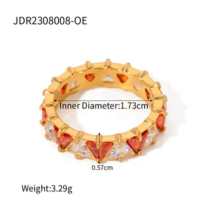 Gold Triangle Rings