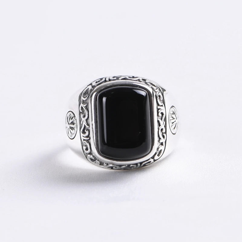 Retro Agate Ring