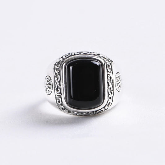 Retro Agate Ring