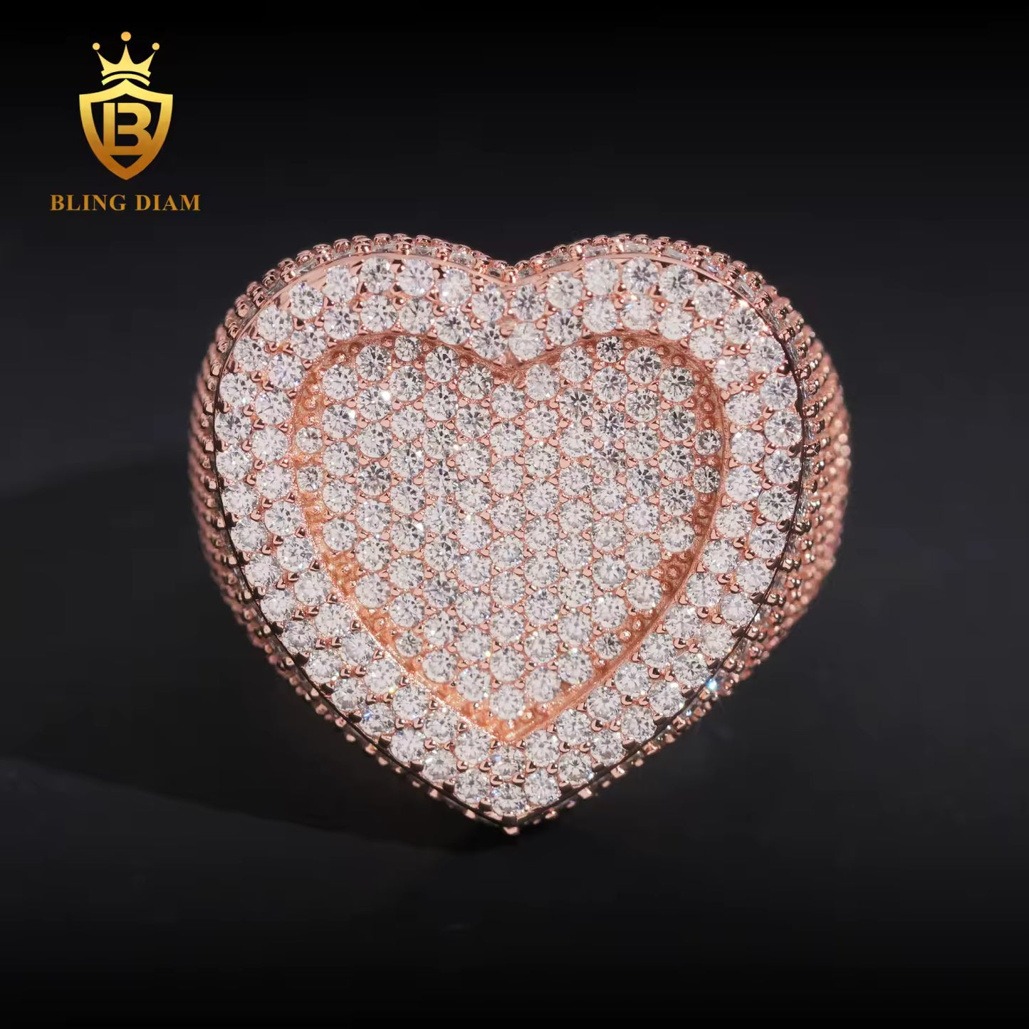 Heart-Shaped Moissanite Ring