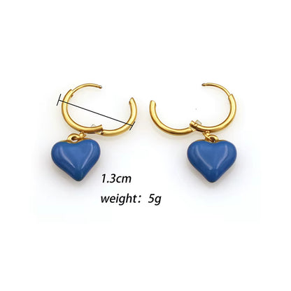 Geometric Heart Studs