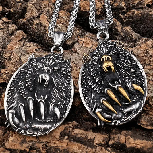 viking bear Necklace