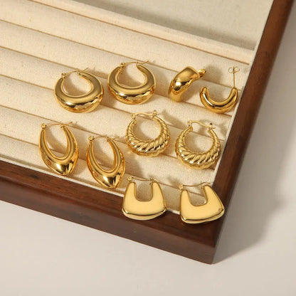 Hoops Geometric Earrings