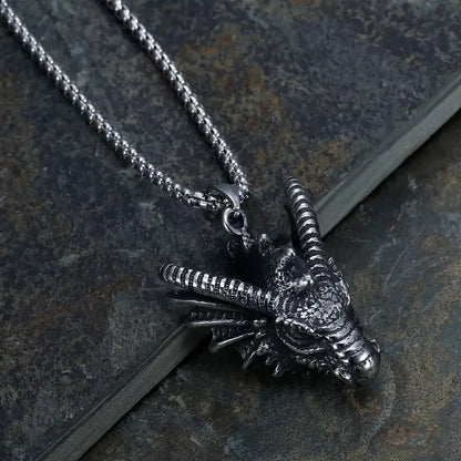 Silver Dragon Necklace