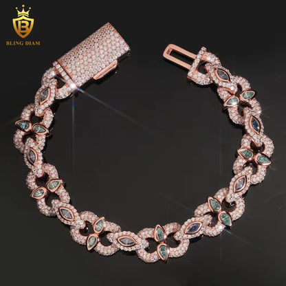 Iced Out Moissanite Bracelet